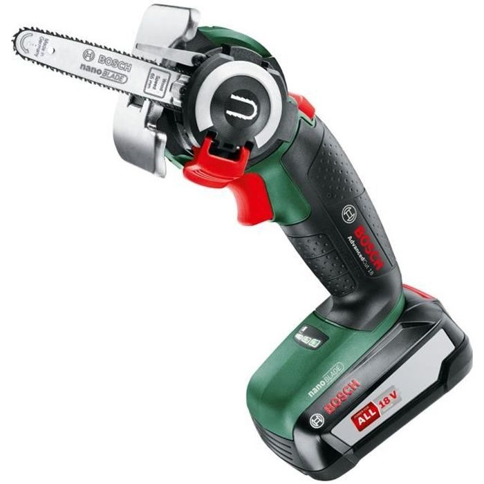 Scie coupe droite sans fil Bosch - AdvancedCut 18 (Livrée avec 1 batterie 18V - 2,5Ah, 1 lame NanoBlade bois)