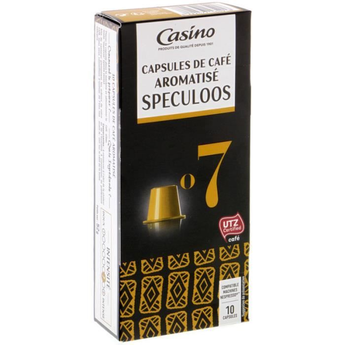 Lot de 10 Capsules de Café aromatisé Speculoos - 52 g