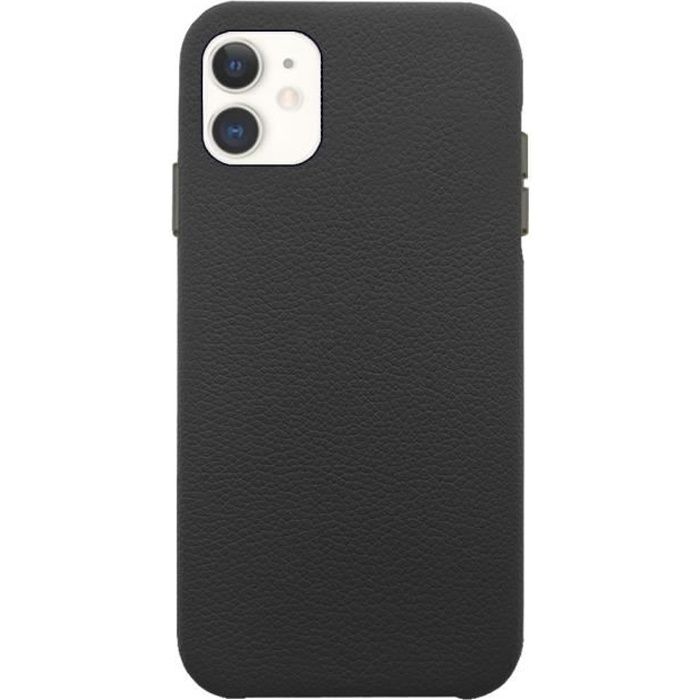 Coque pour iPhone 11 en Cuir grainé Noire