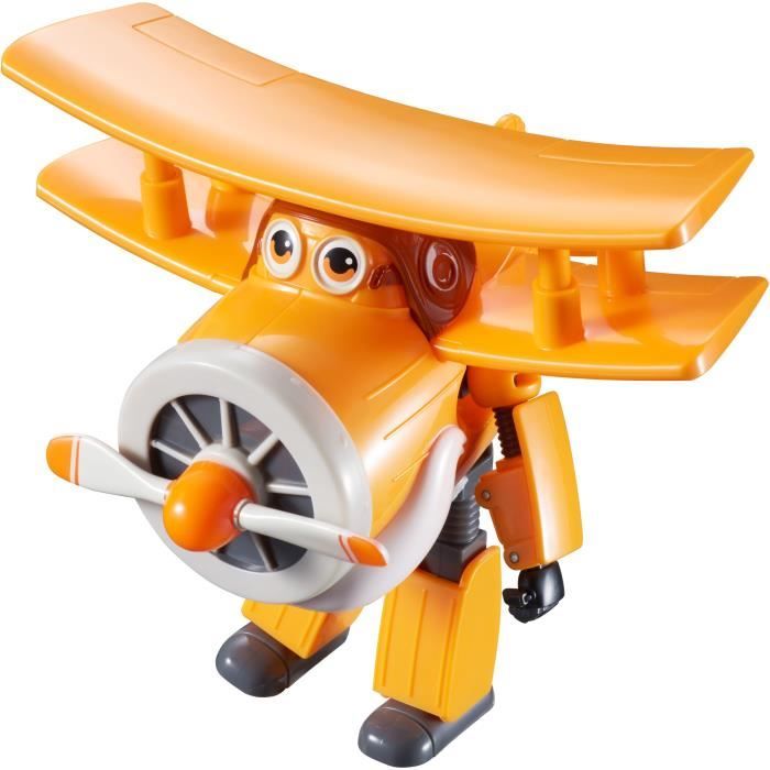 SUPER WINGS – TRANSFORMING GRAND ALBERT – Avion Jouet Transformable et Figurine Robot 12 cm – Jouet Enfant 3 ans+