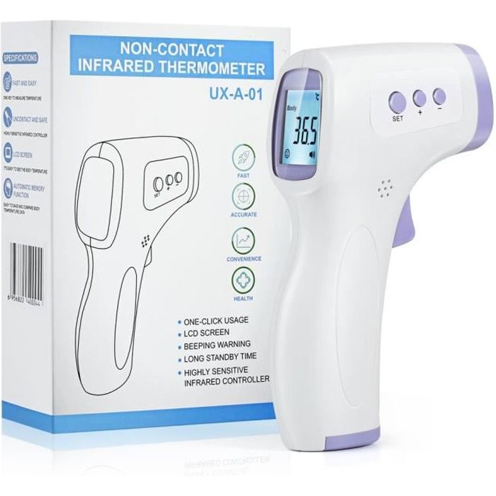 thermomètre frontal infrarouge sans contact pour Bébé, Enfant, Adulte,