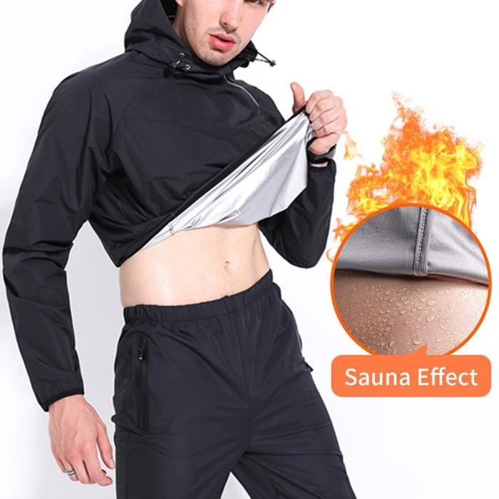 SURRNHAP - Fitness Sauna Suit Men - Survêtement fitness brûlant les graisses - Maleir - 596565