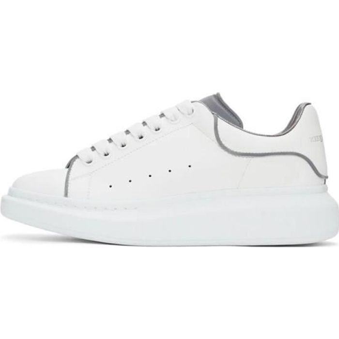 Basket Alexanders Mcqueens MC Femme Homme Chaussur Blanche Grise Pas Cher