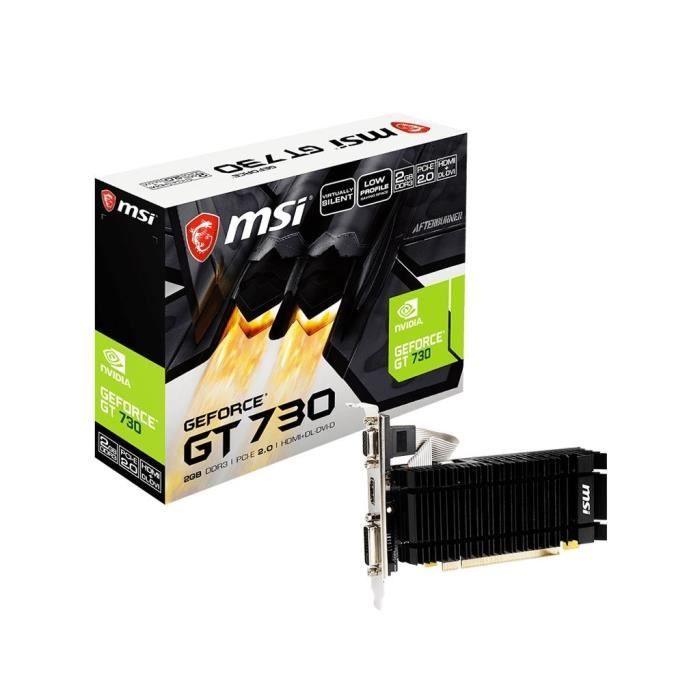 MSI N730K-2GD3H/LPV1 - carte graphique - GF GT 730 - 2 Go