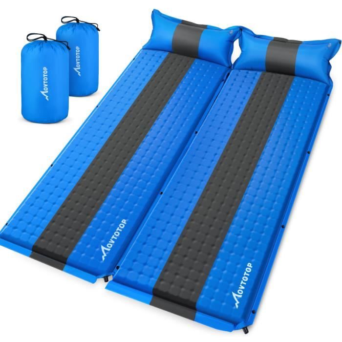 Movtotop 2 pack camping randonnée grimpant coussin de mousse à matelas de camping - matelas gonflable camping - camp de base