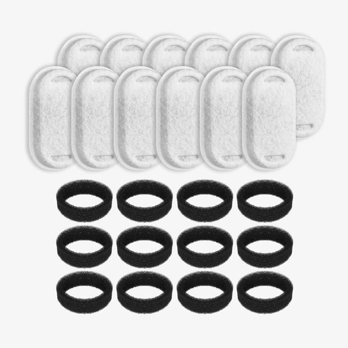 Xuniu 5 Pièces Filtre à Air Éponge Mousse Charbon Actif Noir 13x13x1cm - Tampon Filtrant Découpable Pour Boîte à Air