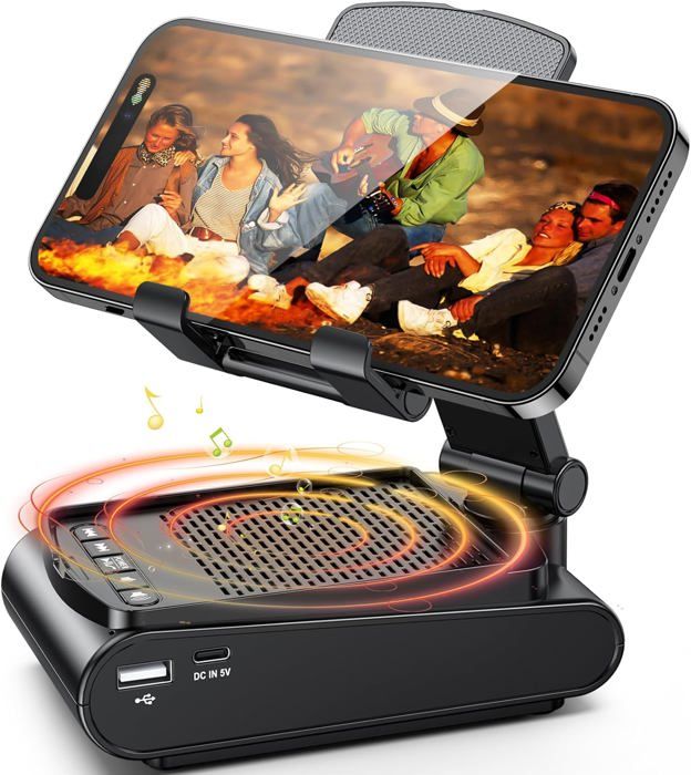 Support Universel Pour Enceintes De Bureau - Réglable En Hauteur Et Angle - Charge 15kg
