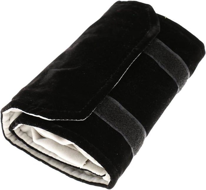 Pochette à Bijoux Voyage Lidxfeo - Rouleau De Rangement En Velours - Organisateur Pour Colliers, Bracelets, Boucles D'oreilles - Idéal Valise