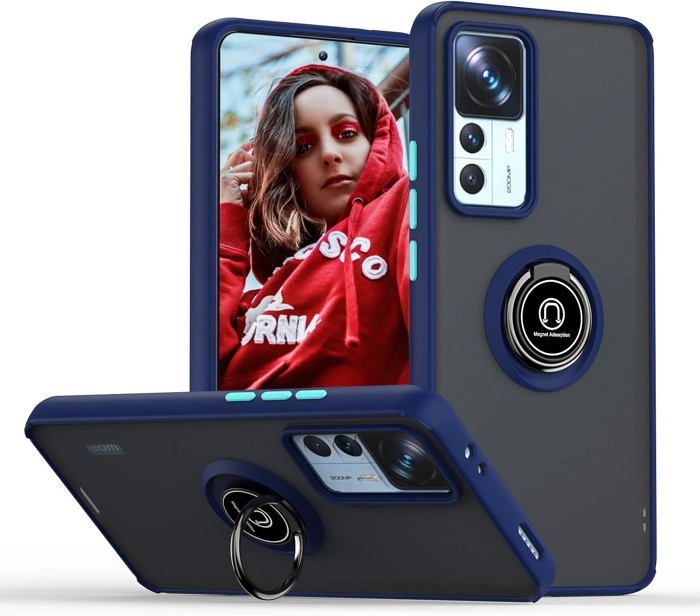 GLANDOTU Cover In Pelle Per Xiaomi 12T / 12T Pro - Custodia A Libro Con Magnete, Slot Porta Tessere E Supporto Per Film