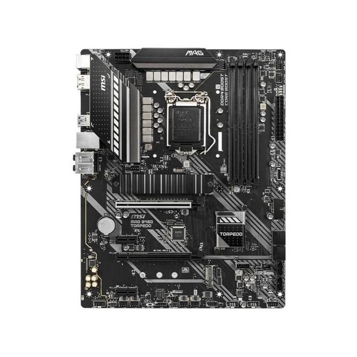 Carte mère MSI MAG B460 TORPEDO Intel B460 LGA 1200 4xDDR4 SDRAM 128 Go ATX - Msi