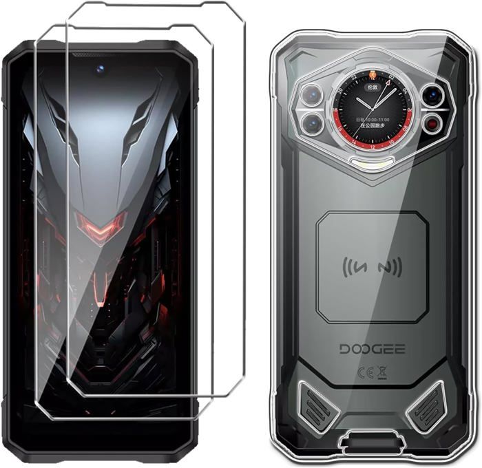 Housse Ceinture Verticale DFVmobile Pour Doogee S200 (2024) - Cuir Nylon Noir
