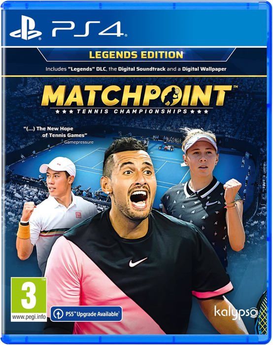 Matchpoint: Tennis Championships Legends Edition PS4 - vue 2