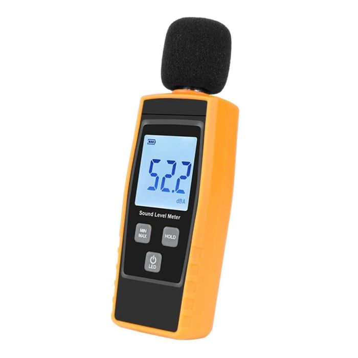Compteur De Niveau Sonore Numérique Rechargeable Huudngeje - Écran LED Grand Format Avec Horloge
