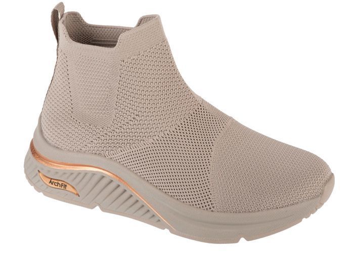 Skechers chaussures de sport Femme - Beige - Skechers Arch Fit S-Miles - Sock Walk