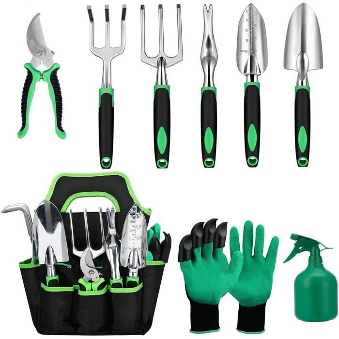 Kit De Toilettage Pour Chevaux 9 Pièces - Sac Fourre-tout Inclus - Débutant