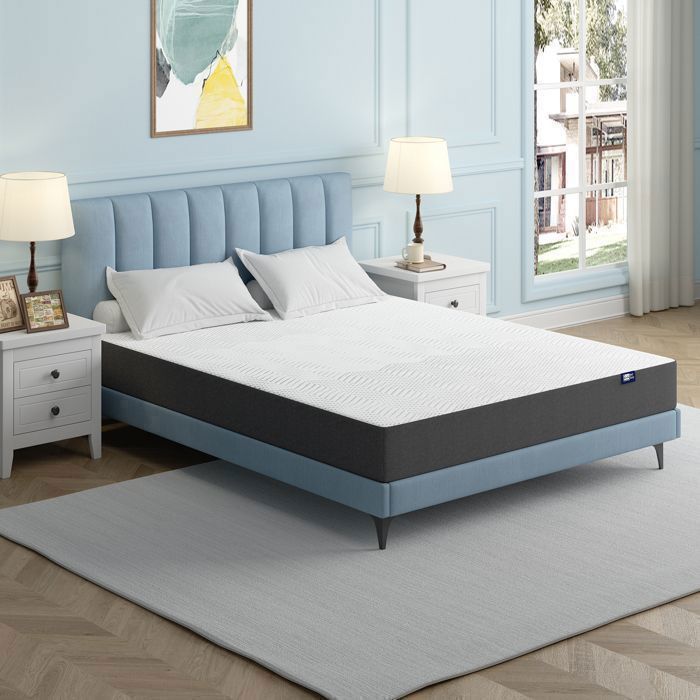 BedStory Matelas 160x200x18cm Mémoire de Forme Tissu Respirant matelas 2 personnes Soutien FermeErgonomique 7 zones