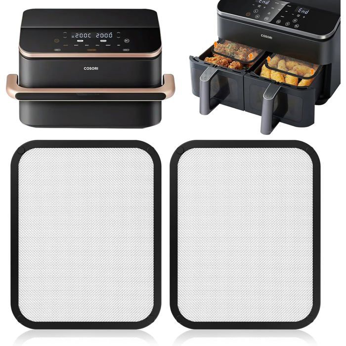 Airfryer Accessoires Pour Ninja CRISPi FN101EU : GEEKHOM En Acier Inoxydable Protection Anti-éclaboussures Magnétique à Mailles Fines Pour Friteuse à Air Chaud Ninja FN101EUGY, FN101EUST Et FN101EUSG