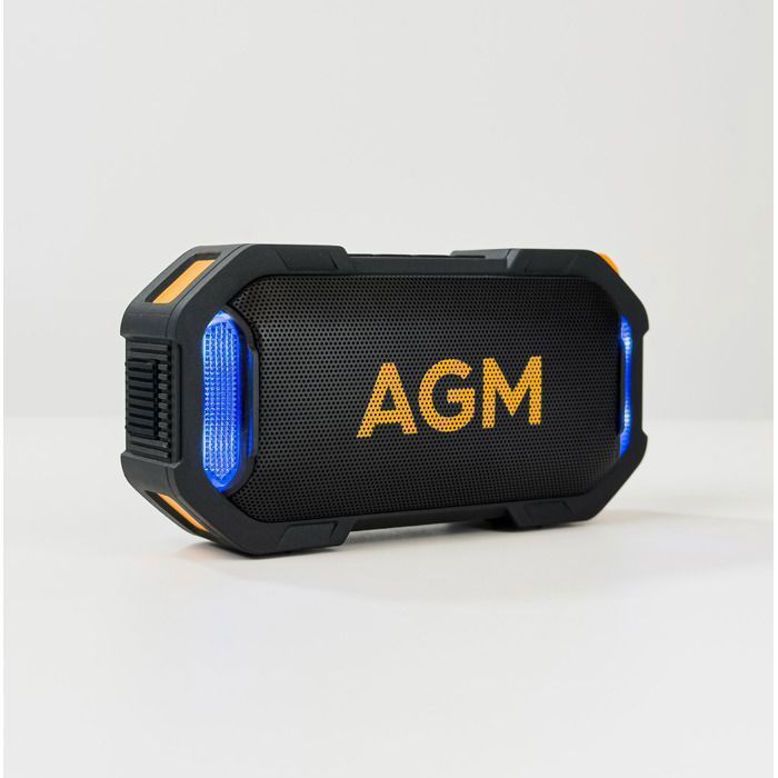 AGM MagROCK - Enceinte Bluetooth 8W IPX7 Aimantée RGB 1800mAh 15h Bluetooth 5.3