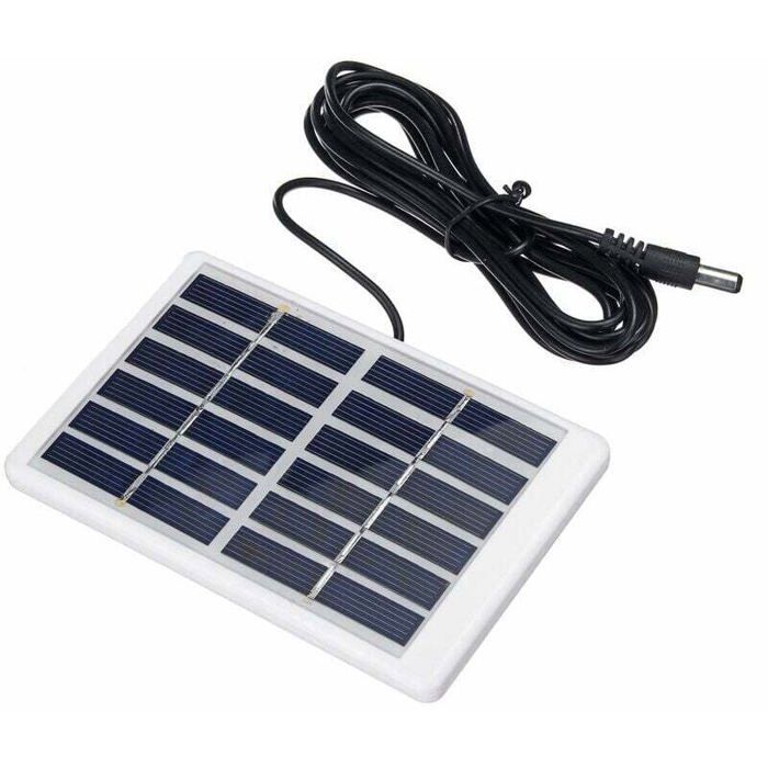 Panneau solaire en polysilicium - MICH - 1.2W - 6V - 84x130x10mm - Câble 3m - Courant de travail 0-200 mA