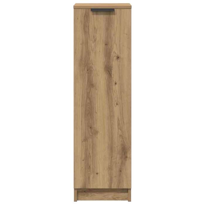 Moderne Armoire à chaussures BURKE meuble de rangement chêne artisanal bois dingénierie 29.5x35x100.5 cm AA1598