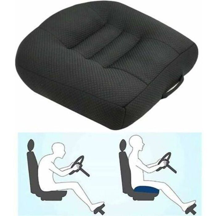 Coussin Voiture rehausseur Coussin délévation de siège de Voiture pour le soulagement et le Confort avec Maille Respirante Augm