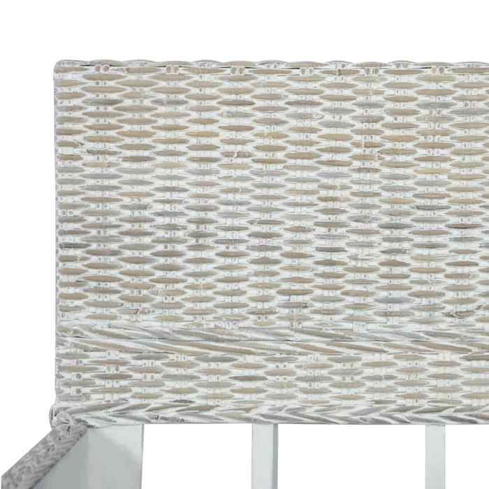 (Sale Christmas) Lit 2 places - 160x200 cm - Cadre de lit - Gris Rotin naturel 160x200 cm BB38