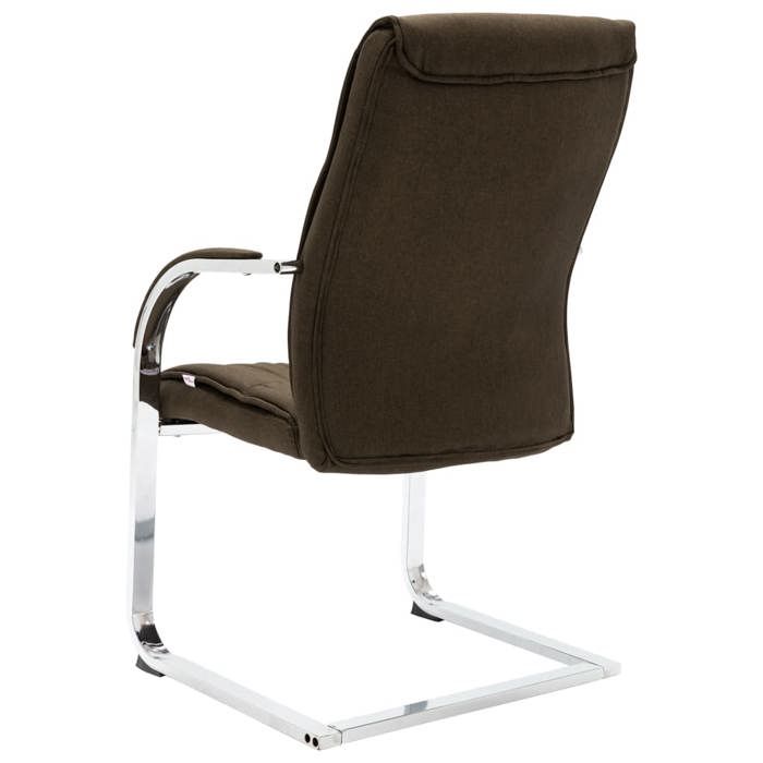 Fauteuil Ergonomique - Brun - Chaise de bureau cantilever - 1 PLACE - Marron Tissu 58x67.5x102 cm F63 Fauteuil Ergonomique - Brun - Chaise de bureau cantilever - 1 PLACE - Marron Tissu 58x67.5x102 cm F63