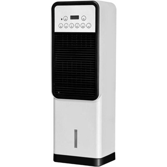 Refroidisseur dair par évaporation Ventilateur tour portable Réservoir 3L Télécommande Minuterie 12h Oscillation 120° 3 vitesses