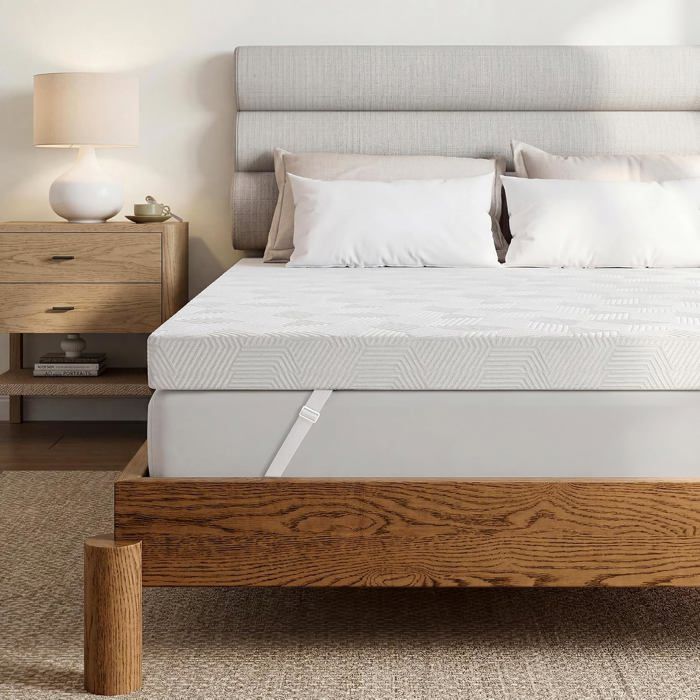 Surmatelas Mousse à Mémoire de Forme 180x200 - Épaisseur 7 5 cm Gel Rafraîchissant - Confort Respirant pour 2 Personnes