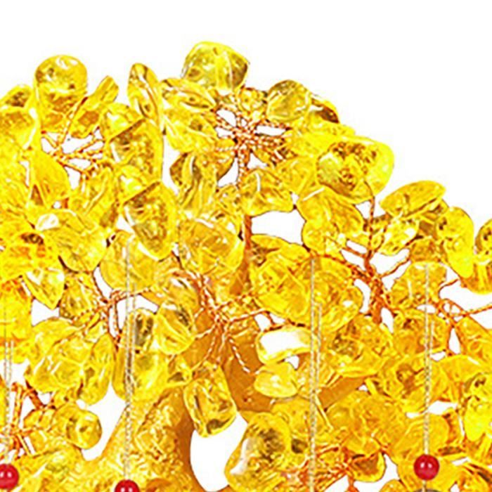 Broche Vintage Cœur Filigrané Métal Doré Cristal Citrine - Bijou Occasion