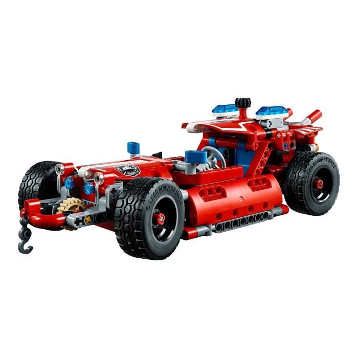 Véhicule de premiers secours - LEGO Technic - 42075 - Rouge - Autocollants détaillés - À monter soi-même Reconditionné - Lego reconditionné disponible sur Cdiscount Seconde Vie