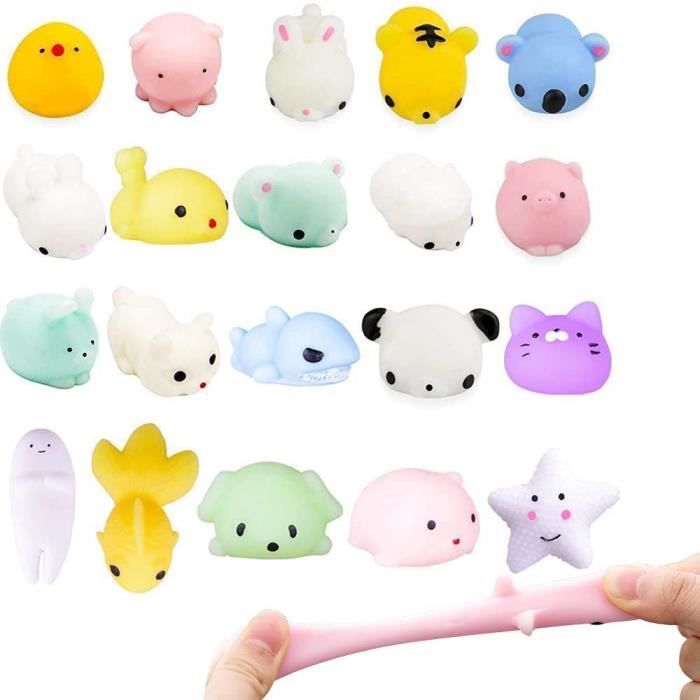 8 Pièces Animal Mignon Mochi Squeeze Toy, Kawaii Squishy Jouets Animaux,  Jouet Sensuel Doux,Soft Squeeze Jouet