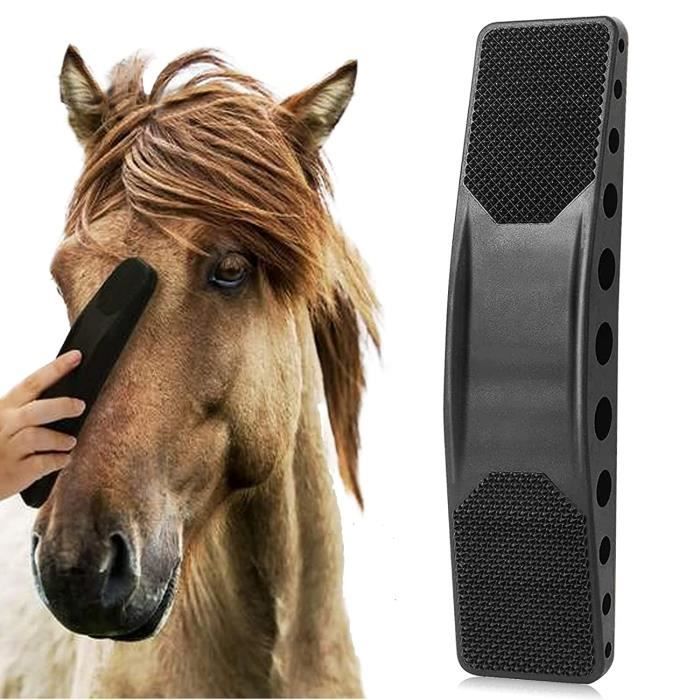2 Pièces Brosse De Toilettage Pour Chevaux 6 En 1 - Brosse Massage Cheval, Élimine Poils, Boue Et Saleté