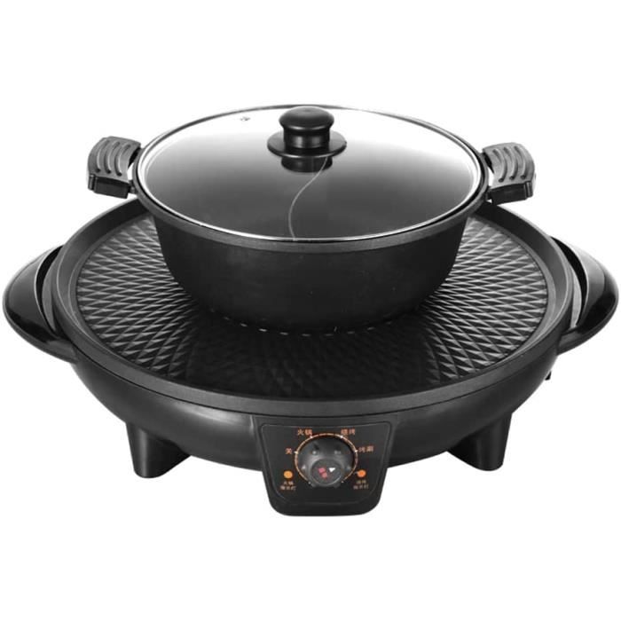Casserole Double Compartiment Inox Pour Fondue Et Hot Pot - Compatible Induction, 33 Cm, Familial/restaurant - 10