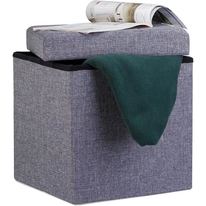 Panier De Stockage Pliable En Feutre Gris Foncé Yonganuk - Rangement Jouets Vêtements Bois De Chauffage