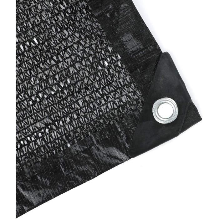 Filet D'ombrage 50% Avec œillets - Protection Solaire Pour Serre, Jardin, Poulailler - Tissu HDPE Respirant