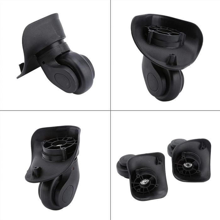 Roulettes Valise Delsey Roue Valise Universelle Roues Valise De Rechange - Lot De 4 - 50x18 Mm - Caoutchouc Rigide - Double Roulement Roues Caoutchouc Rigides Roulette Valise Delsey