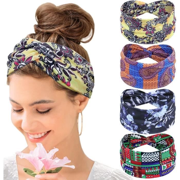 Lot De 10 Bandeaux De Cheveux Unisexe - Confortables, Antidérapants, Pour Sport, Yoga, Running - 10 Couleurs