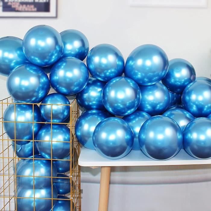 50 Ballons Métalliques + Hélium Maxi
