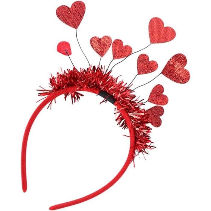Bandeau Coeur Bandeau Saint Valentin Accessoires Pour Cheveux En Forme  D'Amour Bandeau Coeur Rouge Saint Valentin[H4261] - Cdiscount Au quotidien
