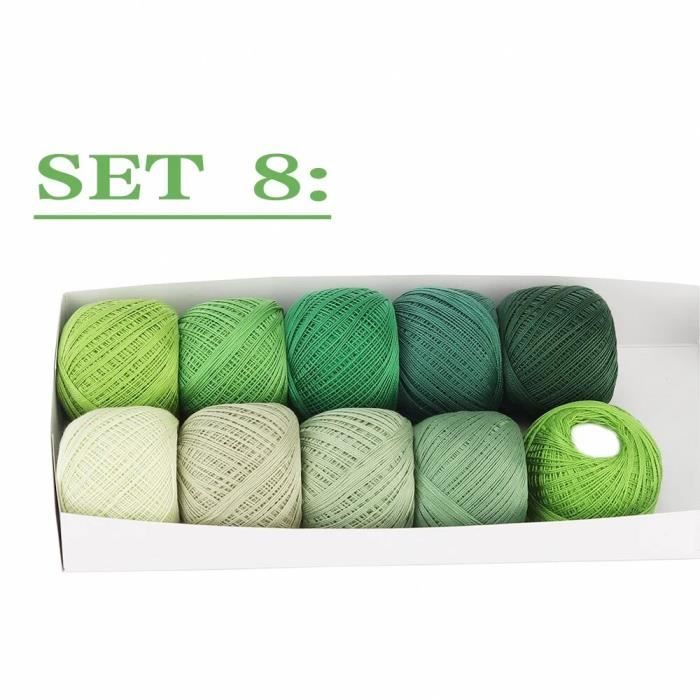Kit Tricot Débutant Adultes - Aiguilles En Bambou, Laine Coton, Pour Faire 6 Torchons (Cadeau Loisir Créatif)