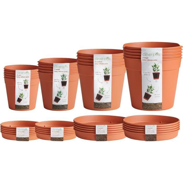 Clever Pots 50 Cm Stauraum-Behälter – Reduziert Wasserabfall, Für Runde Blumentöpfe