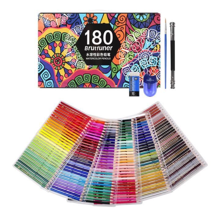 12 x artistes Artisanat Art crayons aquarelle en étain dessin croquis coloration 