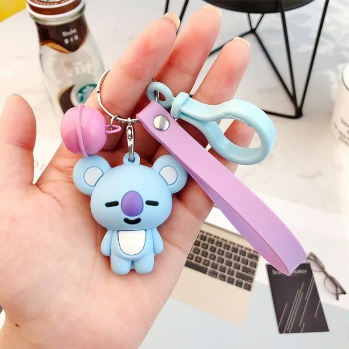 bts bangtan boys bt21 koya pvc porte cles telephone corde charme cordons lariat clip lanyards cdiscount bagagerie maroquinerie