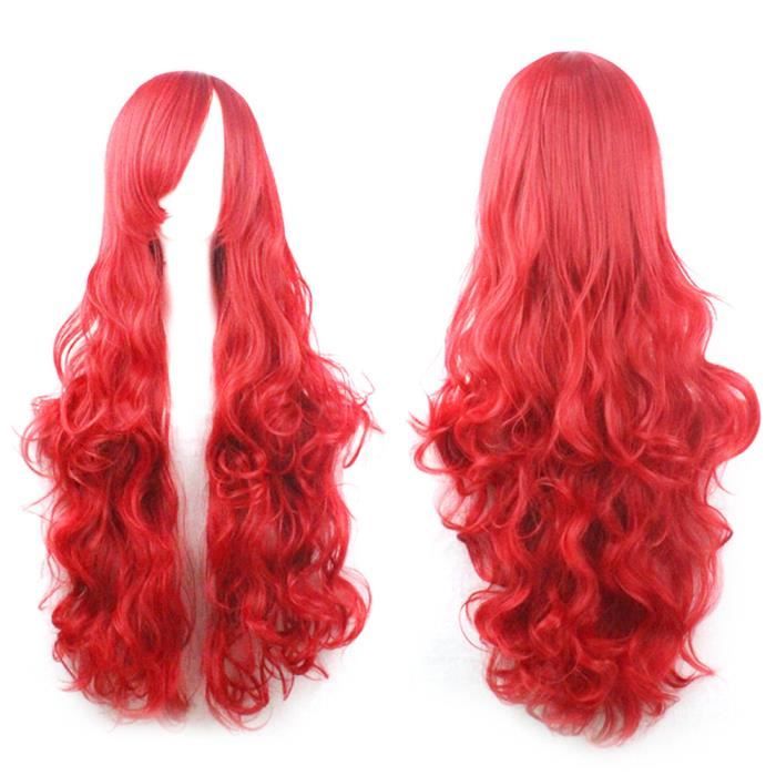 Perruque Cosplay Anime Noir Naturel Violet Ombre - Perruque Halloween Avec Bonnet Et Pince