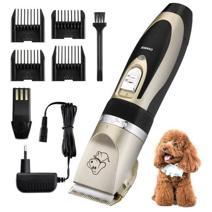 Tondeuse Chien Chat Charge Rapide Kit Tondeuse Animaux A Poils Sans Fil Rechargeable Rasoir Toilettage Animaux Clippers Animaux Prof Cdiscount