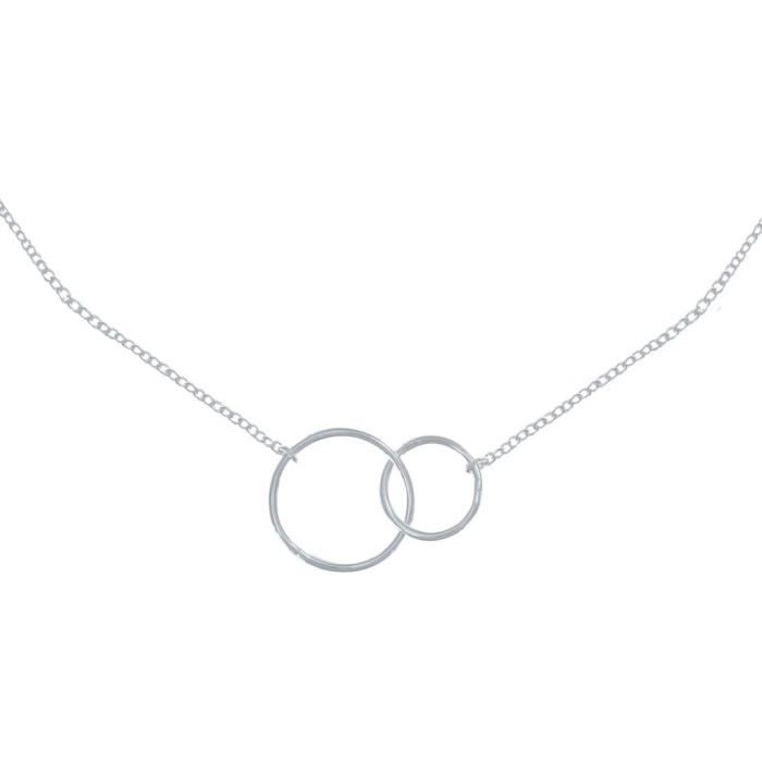 collier deux cercles entrelacés