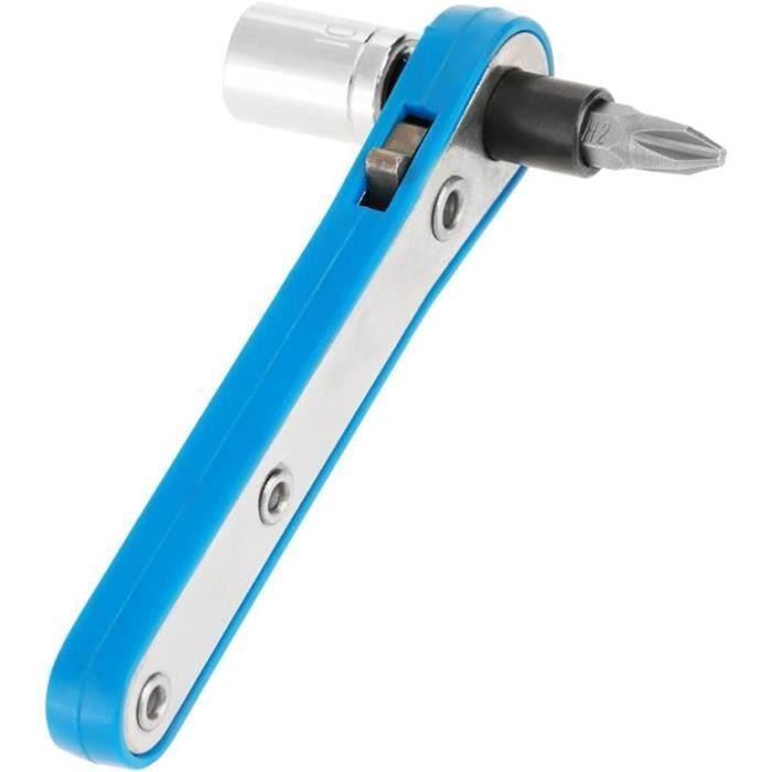 Kit Tournevis à Cliquet Flexible Avec Coude Magnétique - Acier Allié Traité - Set 1 Pièce
