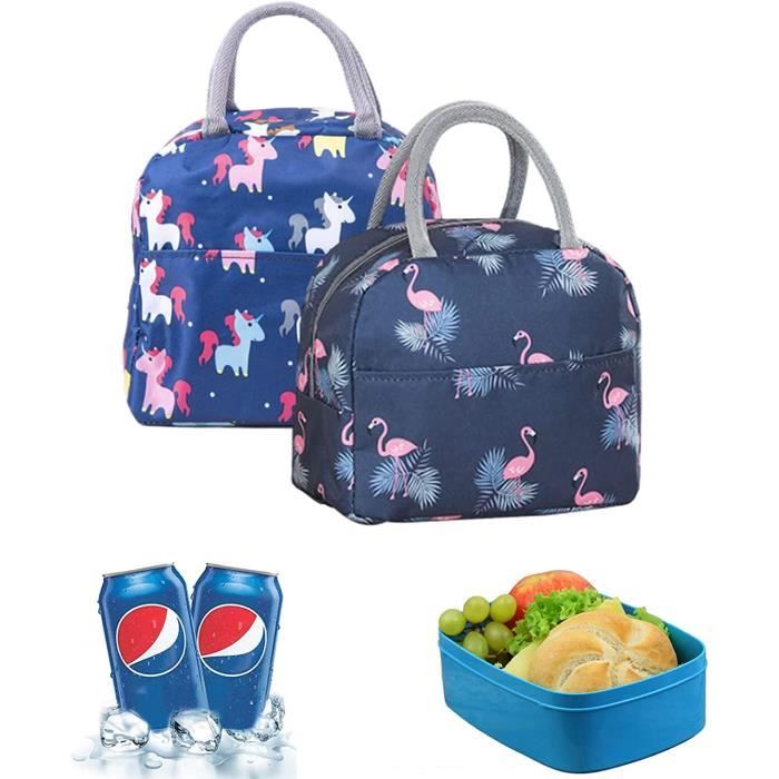 Sac Lunch Flamant Rose Petite Glaciere Souple Isotherme Mini