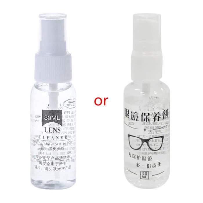 Spray nettoyant pour lentilles de lunettes, 30ml, Agent Anti-buée